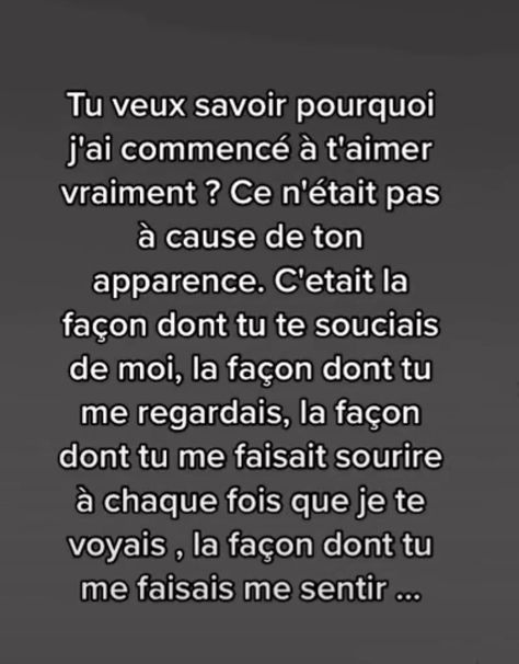 Citation Pour Son Crush, Love Texts For Him, French Expressions, Quote Citation, Real Facts, Love Text, Text Quotes, Favorite Words, Love Your Life