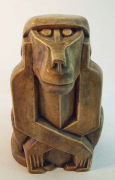 Monkey Wood Carving, Monkey Sculpture, Monkey Wood, Monkey Statue, Jungle Decor, Mask Shapes, Mayan Art, Wooden Words, Monkey Art