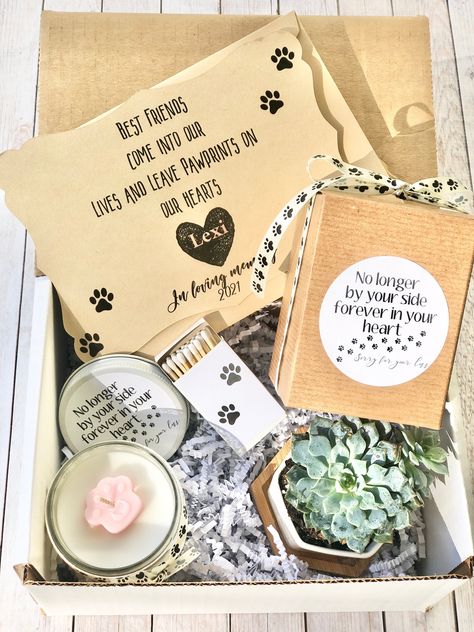 Pet Gift Basket, Pet Condolences, Comfort Box, Sympathy Greetings, Sorry Gifts, Dog Remembrance, Cat Loss, Pet Sympathy Gifts, Coconut Wax Candles