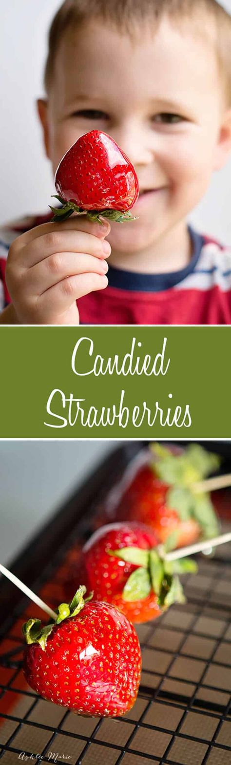 These candied strawberries are a yummy treat! They are an easy to make recipe and super sugary! #CandiedStrawberries #StrawberryTreats #CandiedStrawberryRecipe Candied Strawberries, Pizza Cookies, Candied Apples, Nutella Fudge, Nutella Brownies, Keto Brownies, Fruit Pizza, Candied Fruit, Apple A