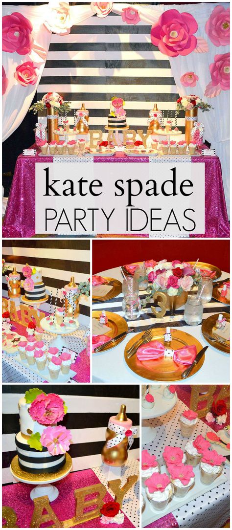 You have to see this amazing Kate Spade baby shower! See more party ideas at CatchMyParty.com! Kate Spade Inspired Party, Kate Spade Baby Shower, Bos Baby, Kate Spade Party, Kate Spade Bridal Shower, Kate Spade Bridal, Kate Spade Inspired, Toys Kids, Girl Shower