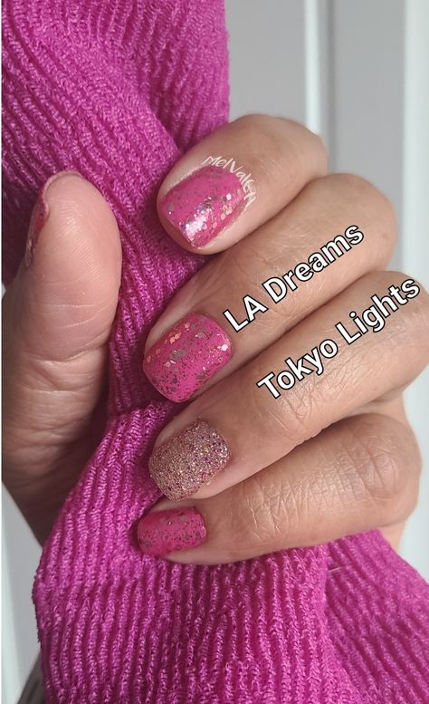 Color Street La Dreams, Tokyo Lights Color Street, Color Street Mixed Mani, Mixed Mani, Nail Style, Street Nails, Color Street Nails, Nail Art Inspiration, Color Street