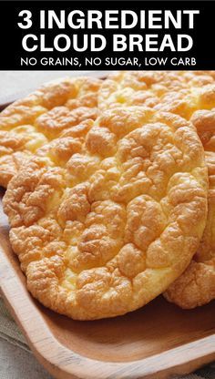 Cloud Bread Recipe, Low Carb Low Fat Recipes, Baking Powder Uses, Breakfast Low Carb, Low Carb Low Fat, Cloud Bread, Low Carb Low Sugar, Low Carb Diet Recipes, Low Carb Dinner Recipes