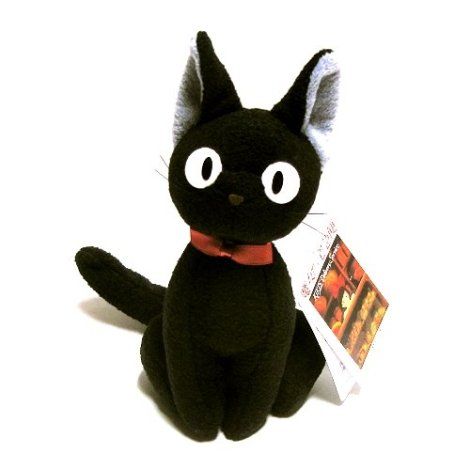 Top 10 Cute Japanese Cartoon Characters of All Time | Kyuhoshi Jiji Plush, Studio Ghibli Plush, Ghibli Plush, Japanese Cartoon Characters, Black Cat Plush, Kiki Delivery, Kiki's Delivery Service, Japanese Cartoon, Cat Plush