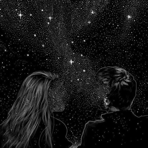 Black And White, Stars, Hair, White, Black