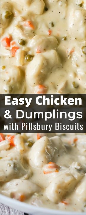 Chicken And Dumplings Recipe With Biscuits, Biscuit Chicken And Dumplings, Dumplings With Biscuits, Chicken And Dumplings With Biscuits, Easy Chicken Dumpling Recipes, Creamy Chicken And Dumplings, Easy Chicken And Dumplings, Chicken Dumplings Recipe, Homemade Chicken And Dumplings