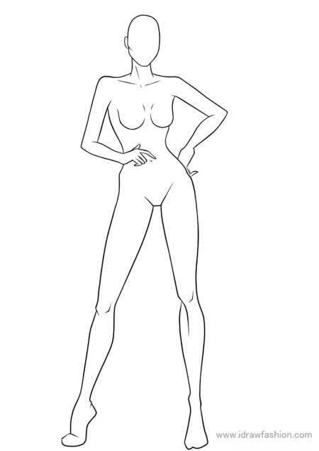 Fashion Template 27 – I Draw Fashion | Fashion model sketch, Fashion figure drawing, Fashion illustration poses Model For Fashion Illustration, Fashion Design Base Model, Fashion Illustration Body Figure Drawing, Figurini Moda Pose Base, Fashion Sketch Template Figure Drawing, Fashion Croquis Poses Templates, Body Drawing Fashion Design, How To Draw A Model, Drawing Poses Fashion