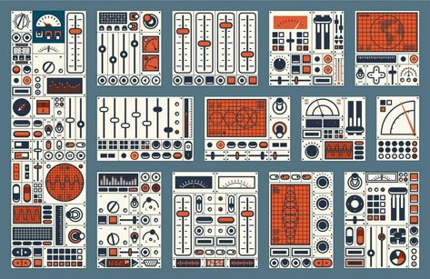 Retro dashboard. Control panel switch and buttons Spaceship Console, Tech Art, Warhammer 40k Miniatures, Dashboard Design, Ios Wallpapers, Wood Carving Art, Cityscape Photos, Game Inspiration, Background Banner