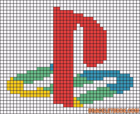 Videogame Cross Stitch, Playstation Cross Stitch, Video Game Alpha Pattern, Grille Pixel Art, Minecraft Pattern, Pixel Art Minecraft, Image Pixel Art, Modele Pixel Art, Easy Pixel Art