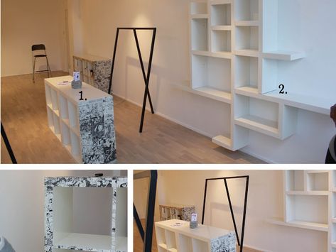 wall display Ikea Metal Shelves, Wall Display Ideas, Shelf Installation, Cool Hacks, Lack Shelf, Ikea Lack Shelves, Ikea Units, Ikea Lack, Wall Shelves Design