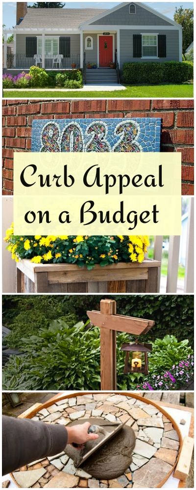 Curb Appeal on a Budget • Lots of ideas & tutorials on how to improve the curb appeal at your home! Curb Appeal On A Budget, Diy Curb Appeal, Yard Project, Patio Interior, Remodeling Ideas, Boho Home, Outdoor Projects, Outdoor Design, Of Ideas