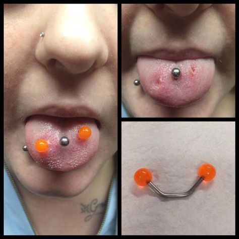 Man With Tongue Piercing, Surface Tongue Piercing, Tounge Pericings Pill, Tounge Piercing Pill Jewelry, Split Tounge With Piercings, Meme Piercing, Tongue Piercings, Bad Reputation, Tongue Piercing