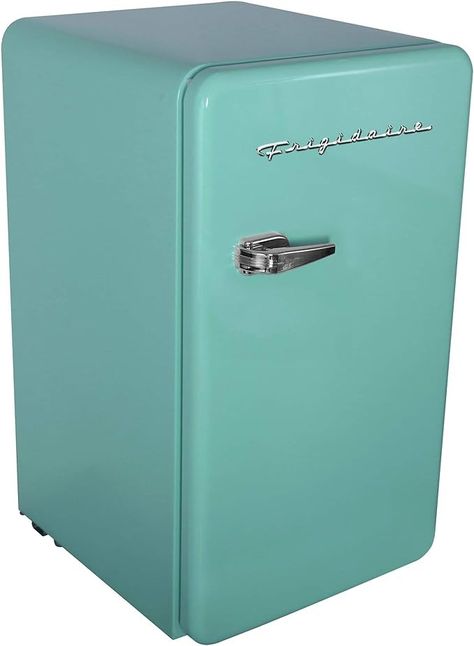 Amazon.com: FRIGIDAIRE EFR372-WHITE 3.2 Cu Ft White Retro Compact Rounded Corner Premium Mini Fridge : Home & Kitchen Cracker House, Compact Fridge, Dream Things, Compact Refrigerator, Room Stuff, Room Idea, Mini Fridge, Fun Style, Round Corner