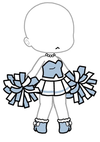 Gacha Life Outfits Cheerleader, Gacha Cheerleader, Gacha Cheerleader Outfit, Gacha Maid Outfits, Gacha Life Oc Ideas, Gacha Life Sleep Outfits, Gachalife Girl Outfits, Gacha Clothes, Hello Kitty Clothes