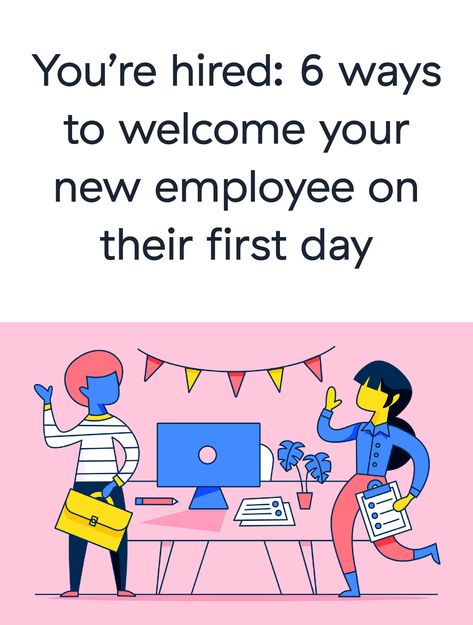 6 ways to welcome your new employee on their first day Welcoming New Employees To Work, Welcome Employee Ideas First Day, Welcome Gift For New Employees, New Team Member Welcome Gifts, Employee Onboarding Kit, New Employee Welcome Ideas First Day, Welcome New Employee First Day, On Boarding New Employees, Welcome Aboard New Employee