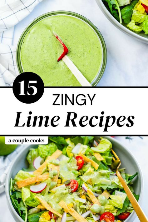 Lime Recipes Dinner, Lime Juice Recipes, Best Margarita Recipe, Fresh Salsa Recipe, Lime Crema, Cilantro Lime Shrimp, A Couple Cooks, Recipe Hacks, How To Make Guacamole