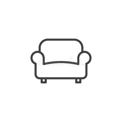 Sofa, couch line icon, outline vector sign. Linear style pictogram isolated on w , #affiliate, #vector, #outline, #Linear, #sign, #couch #ad Couch Doodle, Couch Tattoo, Minimal Couch, Sofa Logo, Couch Logo, Couch Drawing, Graph Paper Journal, Furniture Icon, Alphabet Letters To Print