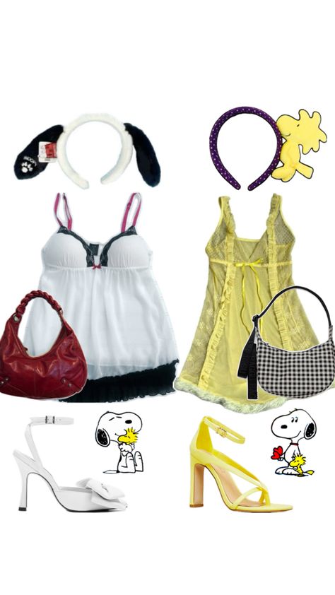 Easy Hollower Costumes, Cute Snoopy Costume, Ni Hao Kai Lan Costume, Pigtails Halloween Costume, Cute Halloween Costumes Disney, Cute 2024 Halloween Costumes, Dressing Up As Celebrities For Halloween, Cute Aesthetic Costumes, Duo Fits Halloween