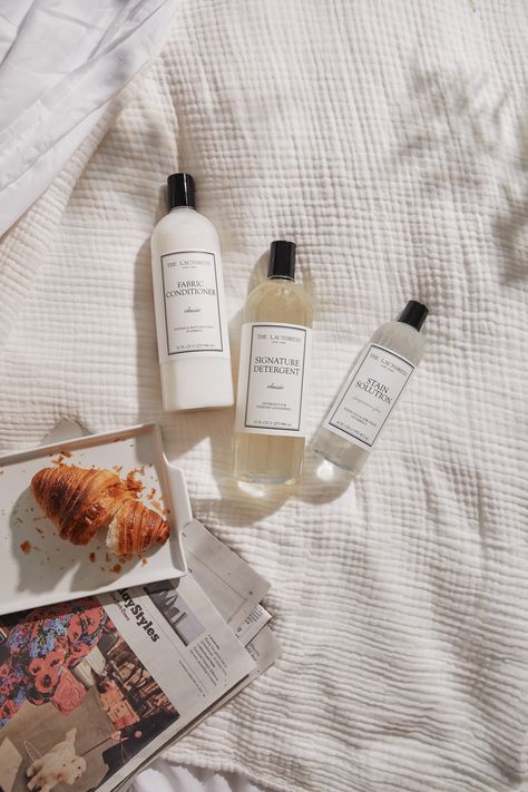 Brighter Bedding & Towels in 10 Minutes – The Laundress Bright Bedding, The Laundress, Fluffy Towels, Fabric Conditioner, White Bedding, Stain, Bed, 10 Things