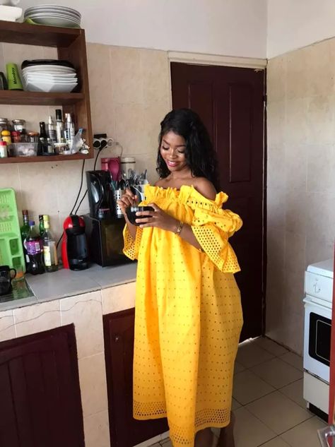 Lace Bubu, Brunch Attire, African Print Kimono, Women Gown, Yellow Long Dress, Plus Size Long Dresses, African Lace Styles, Lace Gown Styles, African Print Dress Designs