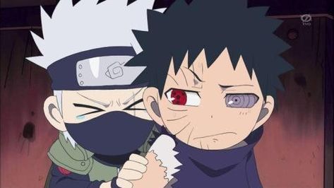 Obito And Kakashi, Naruto, Anime, Hair, Black