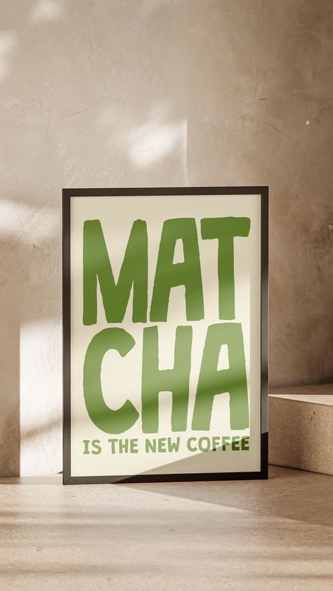 This poster is the perfect way to express your passion for all things green, healthy, and serene 🌿 Each poster features a smooth matte finish that enhances the intricate details and colors, making it a perfect addition to your dining area, kitchen, or meditation space ✨ Whether you're a matcha lover, a fan of Japanese culture, or simply seeking a calming cute aesthetic, these posters will bring a touch of zen and a splash of color to any home, café or coffee shop 🍵 Matcha Menu Design, Matcha Coffee Shop, Coffee Shop Quotes, Matcha Poster, Meditation Poster, Japanese Coffee, Matcha Cafe, Matcha Lover, Matcha Aesthetic