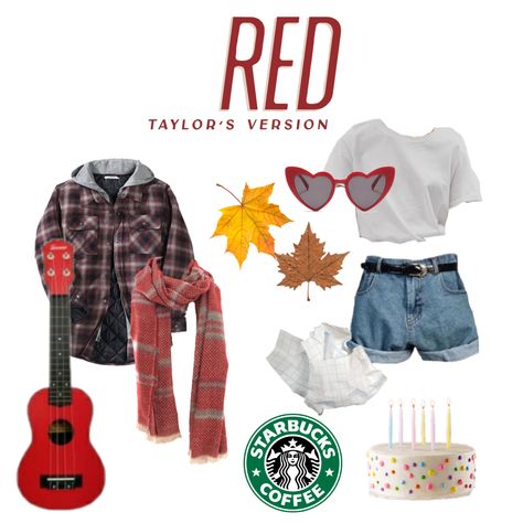 Outfits Inspired By Red Taylor Swift, Different Taylor Swift Costumes, Red Taylor Outfits, Taylor Swift Eras Costume Red, Red Tour Outfits Taylor Swift, Red Album Inspired Outfits, Taylor Swift Speak Now Era Inspired Outfits, Red Taylor Swift Costume, Betty Inspired Outfits Taylor Swift