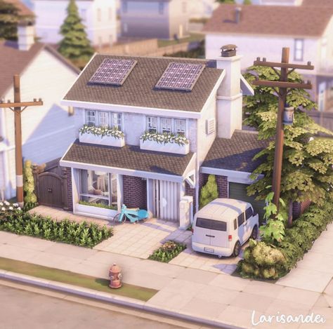 The Sims 4 Builds, Sims 4 Builds, Suburban Home, Sims Freeplay Houses, Sims 4 House Plans, Sims 4 House Building, Suburban House, Sims 4 House Design, Casas The Sims 4