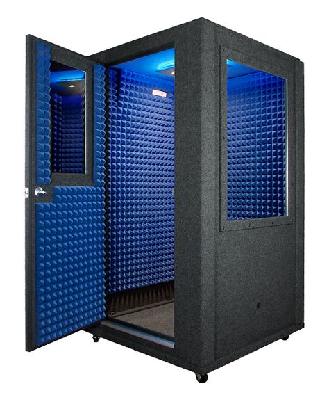 WhisperRoom, Inc.™ | Sound Isolation Enclosures Booth Diy, Recording Booth, Home Recording Studio Setup, Recording Studio Setup, Home Studio Ideas, Home Music Rooms, Audio Studio, Recording Studio Design, Recording Studio Home