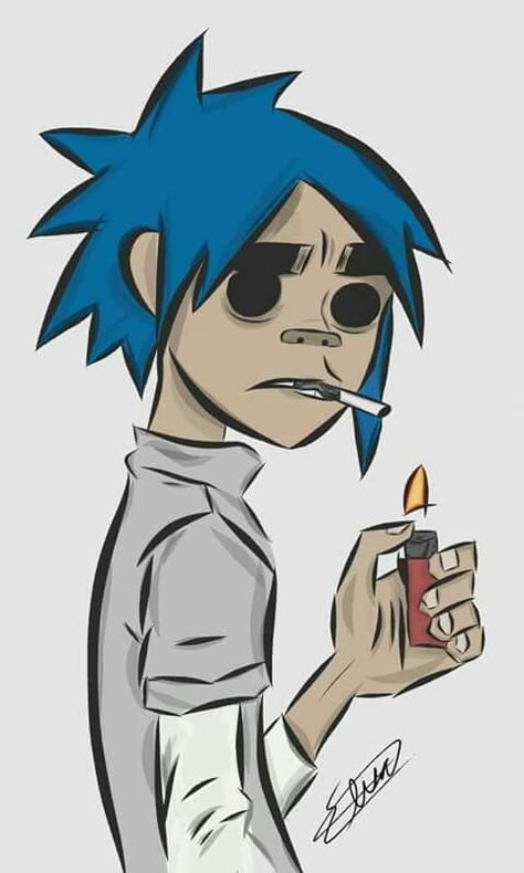 Gorillaz Art Style, Gorillaz Fan Art, Reka Bentuk Grafik, Gorillaz Art, Graffiti Style Art, Graffiti Characters, Graffiti Drawing, Naha, Book Art Drawings