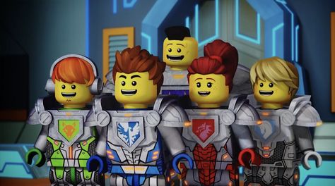 Look at those smiles Hero 108, Nexo Knights, Ninjago Cole, Ninjago Lego, School Cartoon, Magic Book, Old And New, Vault Boy