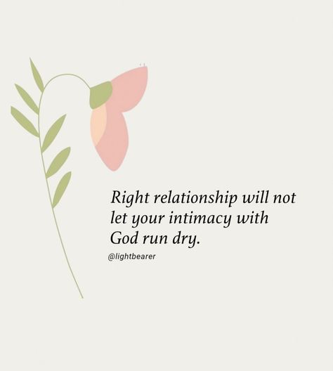 Even if you are in relationship or not, your intimacy with God must be on fire. Don't leave your greatest foundation or let your relationship with God to go run dry just because you are in a relationship. You must be wise to workout your salvation still. You are not saved for the person. Being in a relationship is not an end of your relationship with God. It must be more intimate than before. When it's founded in the intimacy with God, it's a lot more beautiful. End Of Relationship, Reconnect With God, Be Private, Intimacy With God, Being In A Relationship, In Relationship, Godly Relationship, Be Wise, Ending A Relationship