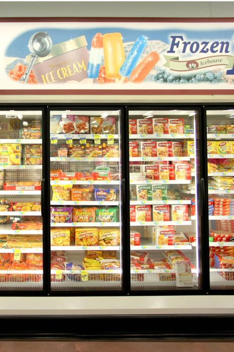 Frozen food aisle of grocery store Cheese Wontons, Cream Cheese Wontons, Salmon Potato, Farm Cake, Waffle Cookies, Lunch Appetizers, Lasagna Pasta, Pepperidge Farm, Rice Ingredients