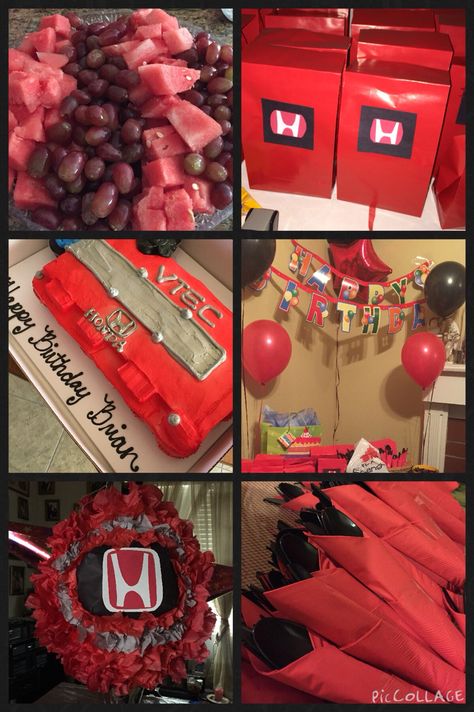 Honda birthday party theme Best Birthday Ideas, Birthday Ideas For Husband, Car Themed Wedding, Birthday Surprise For Husband, Birthday Morning Surprise, Birthday Morning, Cake For Husband, Teenager Birthday, Happy Birthday Husband