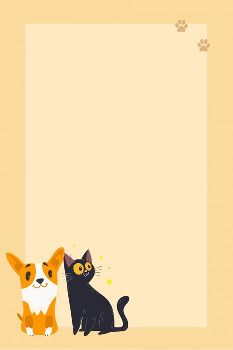 Minimalistic Cartoon Pet Shop Poster Background Pet Poster Design, Dog Poster Design, Pet Background, Cartoon Pets, Hand Drawn Poster, Paw Wallpaper, Dog Logo Design, Background Cartoon, Moonlight Painting