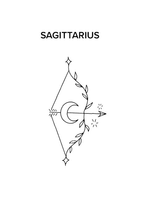 Sagittarius Tattoo Stencil, Simple Sagittarius Tattoo Designs, Simple Sagittarius Tattoo, Sagittarius Tattoo Designs For Women Minimalist, Sagittarius Tattoo Ideas, Delicate Sagittarius Tattoo, Sagittarius Word Tattoo Designs, Sagittarius Tattoo Designs, Sagittarius Tattoo