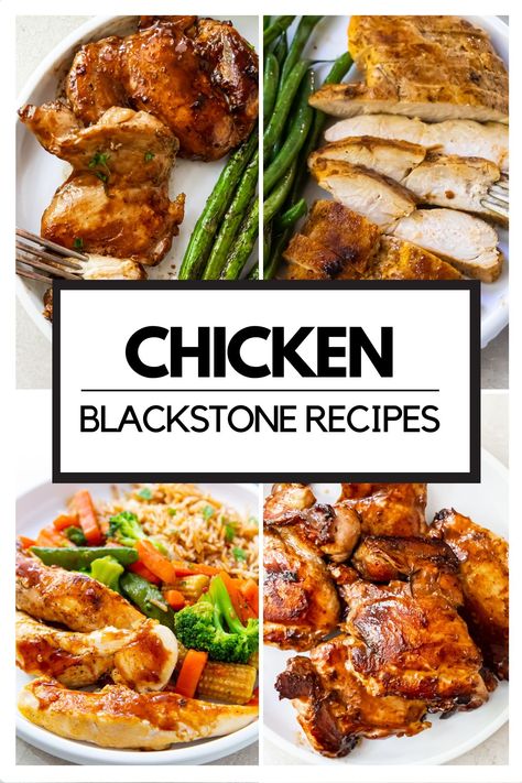 Flat Grill Chicken Recipes, Blackstone Griddle Chicken Recipes Dinners, Blackstone Easter Recipes, Black Stone Recipes Chicken, Fried Chicken On Blackstone Griddle, Black Stone Grilled Chicken, Blackstone Fried Chicken, Blackstone Barbecue Chicken, Chicken Stir Fry On Blackstone Griddle