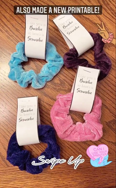 Free Printable for Scrunchie Valentine Handouts Scrunchie Valentine Printable Free, Scrunchie Valentine Printable, Valentines Class Gifts, Scrunchie Valentine, Classroom Vibes, Unicorn Easter Basket, Valentines 2023, Valentines Class Party, Toddler Valentine Crafts