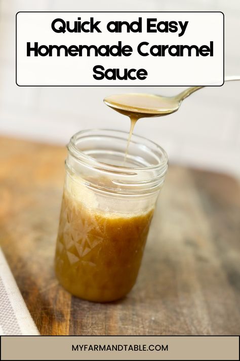 Indulge in the sweet, buttery goodness of our Quick and Easy Homemade Caramel Sauce! This foolproof recipe takes just minutes to make and delivers rich, creamy caramel perfect for drizzling over desserts, adding to your coffee, or dipping your favorite fruits. Made with simple ingredients, this versatile sauce is a must-have for any kitchen. Pin now to save this delicious, easy recipe and elevate your treats with homemade caramel! 4 Ingredient Caramel Sauce, Caramel Homemade Easy, Easy Carmel Sauce, Diy Caramel Sauce, Quick Caramel Sauce, Easy Carmel, Easy Homemade Caramel Sauce, Easy Caramel Sauce, Diy Caramel