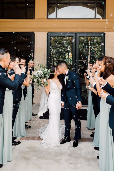 Bubbles At Ceremony Weddings, Bubble Recessional Wedding, Wedding Ceremony Bubbles, Bubble Ceremony Exit, Ceremony Exit Photos, Bubble Exit Wedding, Bubble Exit, Money Wedding, Ceremony Details