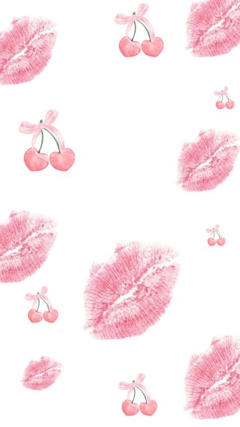 Pink Kisses Wallpaper, Fakta Virgo, Image Girly, Summer Prints Wallpaper, Lip Wallpaper, Pink Wallpaper Girly, Bow Wallpaper, Phone Wallpaper Pink, Images Kawaii