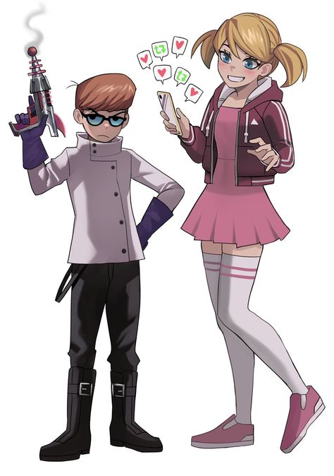 Cartoon Network Fanart, Dexter’s Laboratory, Dexter's Laboratory, Cartoon Fanart, Dexter Laboratory, Cartoon As Anime, The Powerpuff Girls, The Powerpuff, Cartoon World