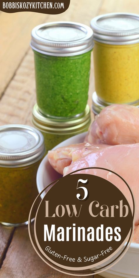 5 Easy Low Carb Marinade Recipes (Gluten-Free & Sugar-Free) Keto Pork Marinade, Low Carb Marinade For Chicken, Low Carb Marinades, Low Carb Chicken Marinade, Keto Marinades, Keto Chicken Marinade, Pork Marinade Recipes, Healthy Condiments, Low Carb Meats