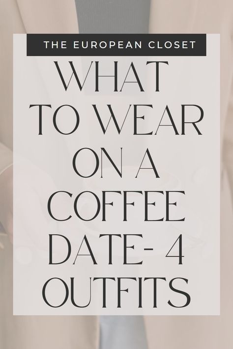 Are you unsure of what to wear on a coffee date? Worry not, I’ve got you covered! If you’re having a coffee date soon, these outfit ideas can give you some inspiration on what to wear on your next coffee date. I've put together 5 super cute and easy-to-recreate outfits you can wear today! Recreate Outfits, European Closet, Super Cute Outfits, Date Ideas For New Couples, Coffee Date Outfits, Mix Match Outfits, Cottagecore Outfits, Trendy Girl, Summer Dates