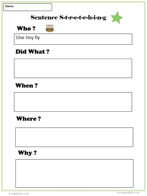 Sentence Stretcher Graphic Organizer Sentence Stretching Worksheets, Writing Revolution, Making Sentences, Third Grade Writing, 5th Grade Writing, Technology Lab, 2nd Grade Writing, 1st Grade Writing, Writing Instruction