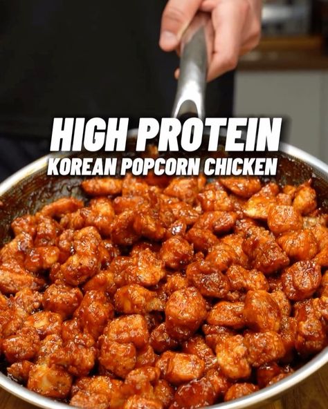 High Protein Crispy Korean Popcorn Chicken! 🔥🍗🇰🇷 Credits @panaceapalm ONLY 483 calories! Easy High Protein Meal Prep😋 Serves 4:… | Instagram Easy High Protein Meal Prep, Gochujang Paste, Protein Meal Prep, Sweet Sticky Rice, Easy High Protein Meals, High Protein Meal, High Protein Meal Prep, Protein Meal, Popcorn Chicken