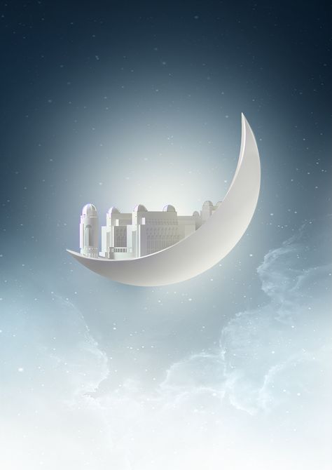 Ramadan on Moon on Behance Ramadan Wallpaper, Islamic Study, Islamic Music, Eid Mubarak Wallpaper, Background Islamic, Ramadan Poster, Ramadan Background, Islamic Background, Music Background