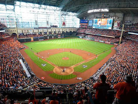 Minute Maid Park - Houston, TX Minute Maid Park Houston, Astros Game, Mlb Stadiums, Minute Maid Park, Baseball Park, Working Overtime, Minute Maid, Baseball Stadium, New Food