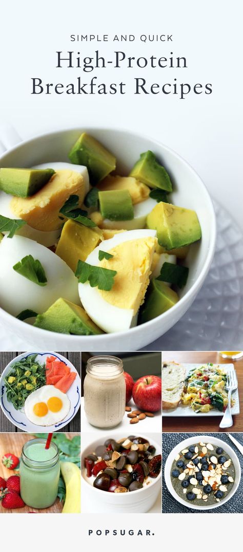 Quick High Protein Breakfast, High Protein Breakfasts, Get More Protein, Protein Breakfasts, High Protein Breakfast Recipes, Protein Dinner, Overnight Oat, Quick Breakfast Recipes, More Protein