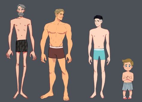 Male Body Types, Siobhan Chiffon, Character Turnaround, Concept Art Character, Poses References, Character Poses, Body Drawing, Character Design Animation, Anatomy Reference